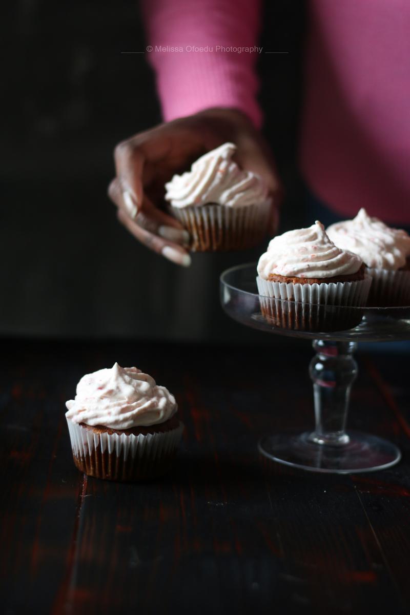 Rezeptbild: Cayenne Pfeffer & Erdbeer Cupcakes