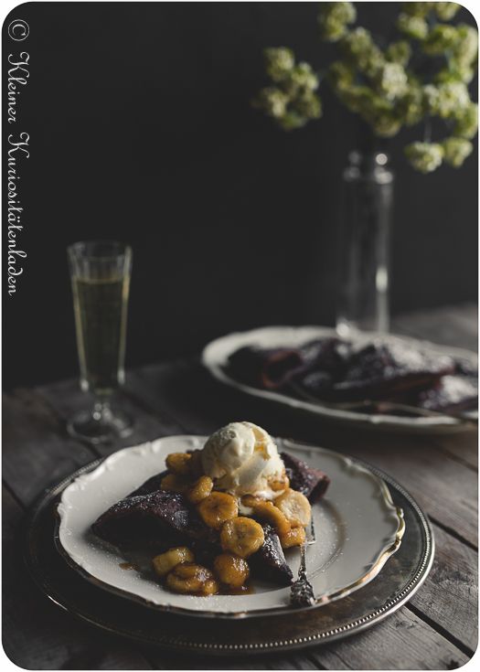 Rezeptbild: Chocolate Dutch Baby mit Bananas Foster
