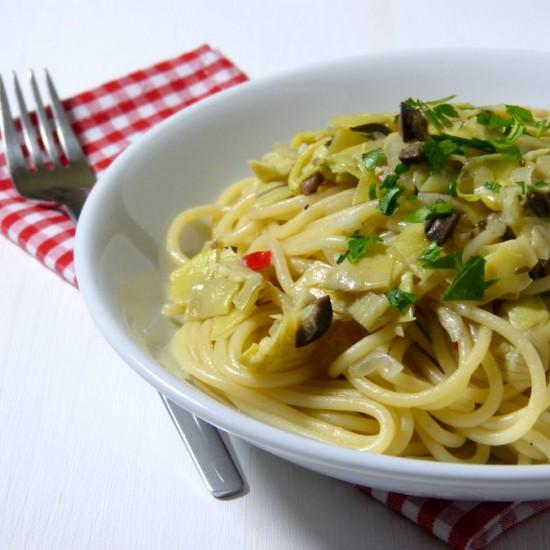 Rezeptbild: Spaghetti con i carciofi