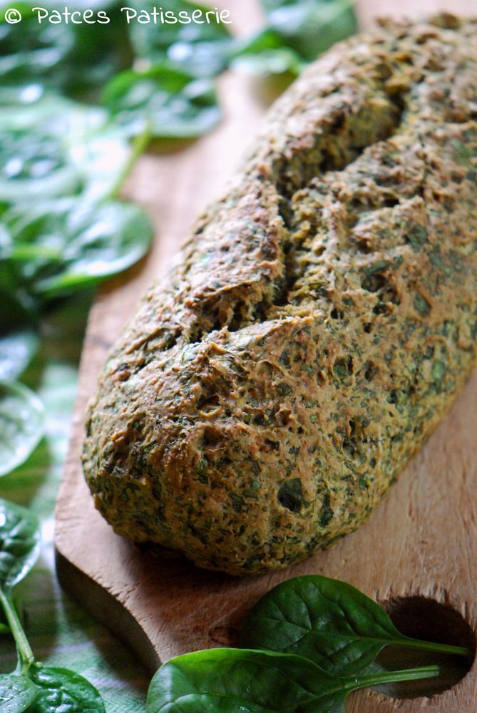 Rezeptbild: Spinatbrot mit Dinkel