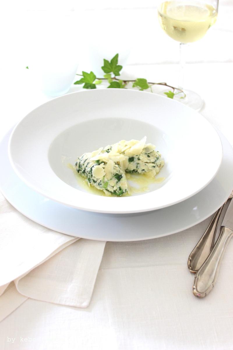 Rezeptbild: Topfen-Spinatnockerl