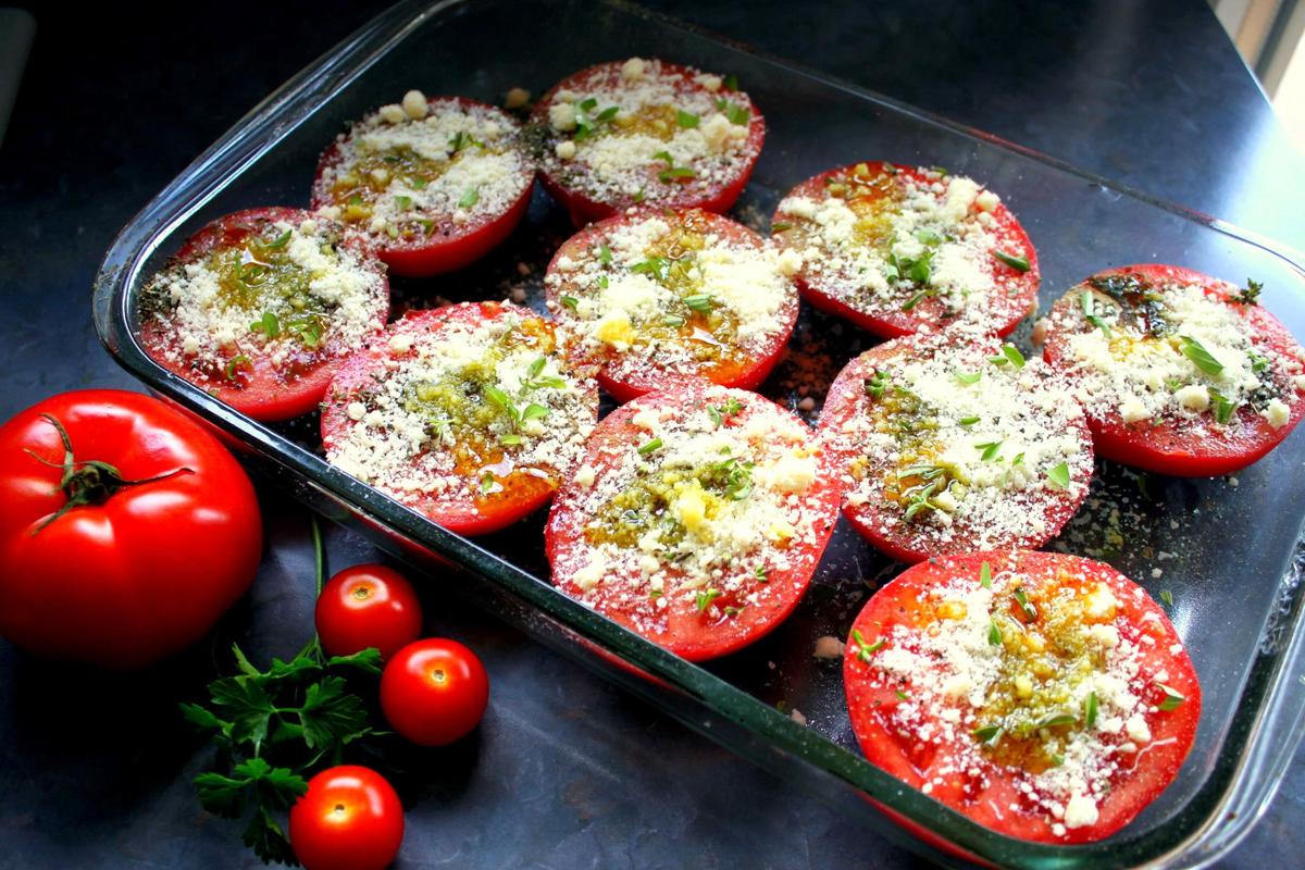 Rezeptbild: Parmesan Tomaten