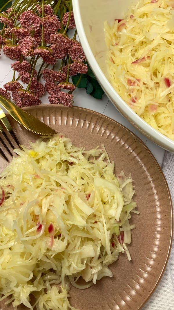 Rezeptbild: Köstlicher Krautsalat ohne Zucker