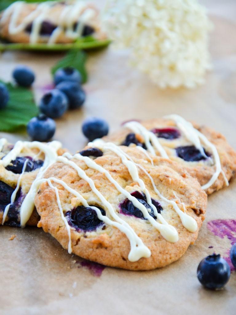 Rezeptbild: Heidelbeer(Blaubeer)-Schoko-Cookies