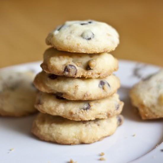 Rezeptbild: Schokoladen und Krokant Shortbread Kekse