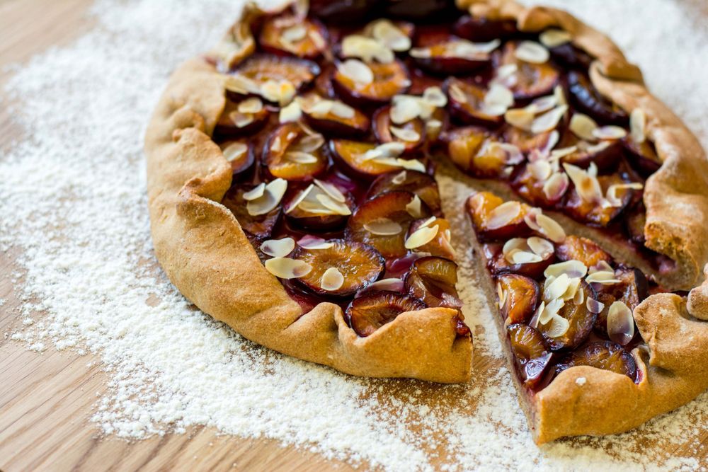 Rezeptbild: Gesunde Zwetschgen-Galette