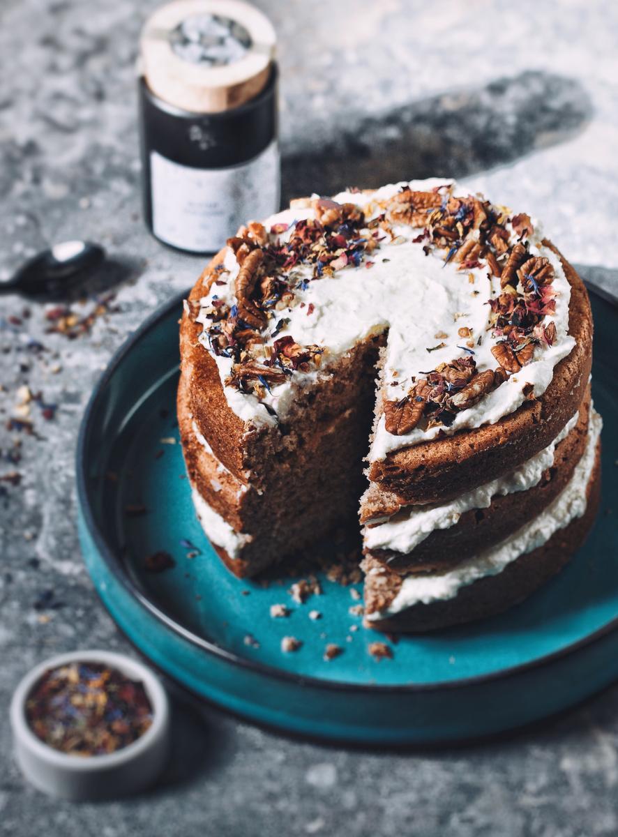 Rezeptbild: Bananen-Pecan Torte