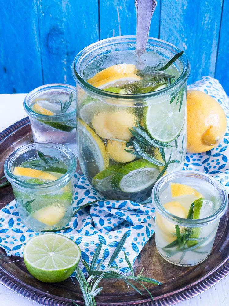 Rezeptbild: Citrus - Mango Spritz mit Rosmarin.