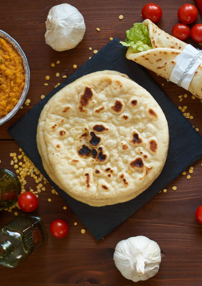 Rezeptbild: Indisches Naan aus der Pfanne