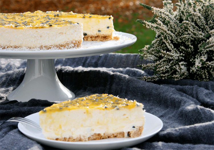 Rezeptbild: Maracuja Kokos Cheesecake