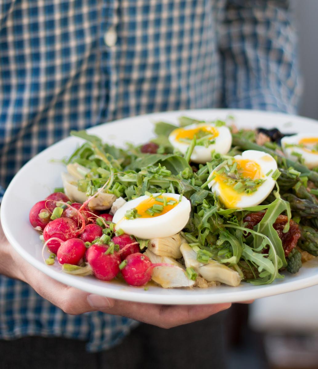 Rezeptbild: Grüner Spargelsalat Nicoise