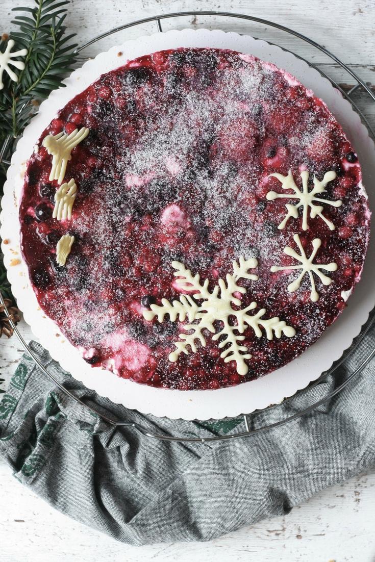 Rezeptbild: Beerenkuchen mit Quarkcreme und Keksboden