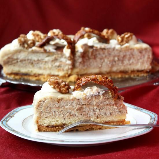 Rezeptbild: Lübecker Nuss-Sahnetorte