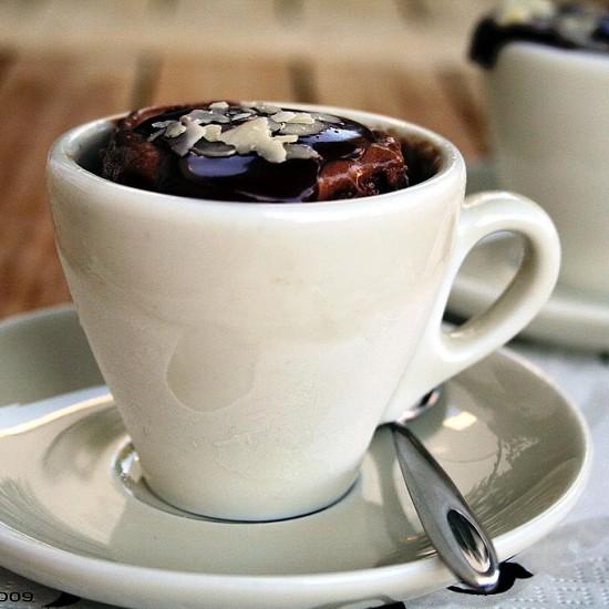 Rezeptbild: Geeistes Schokoladen-Espresso-Soufflé