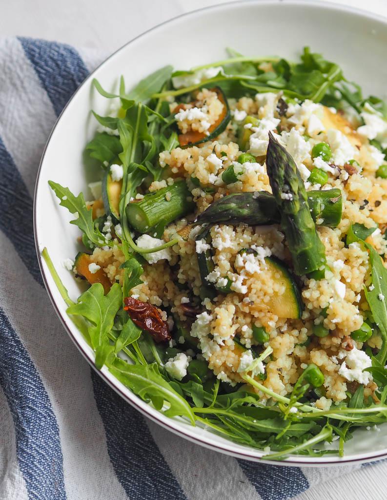 Rezeptbild: Mediterrane Spargel-Couscous-Pfanne