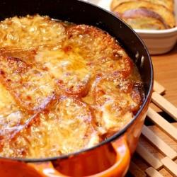 Rezeptbild: Gratinierte französische Zwiebelsuppe