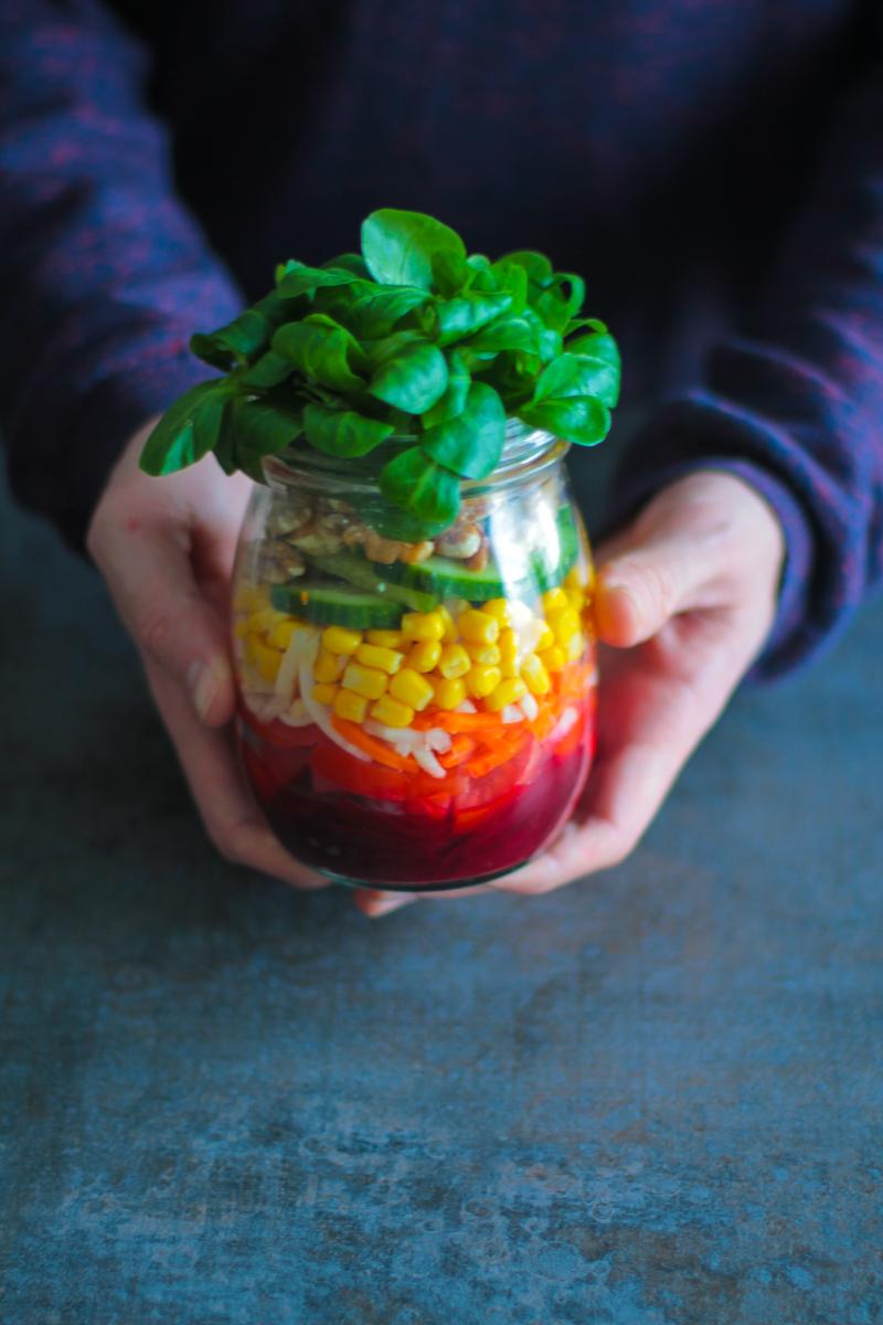 Rezeptbild: Salat im Glas