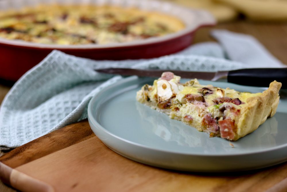 Rezeptbild: Ziegenkäse-Feigen Quiche