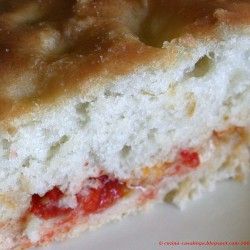 Rezeptbild: Tomatenbrot mit Olivenöl