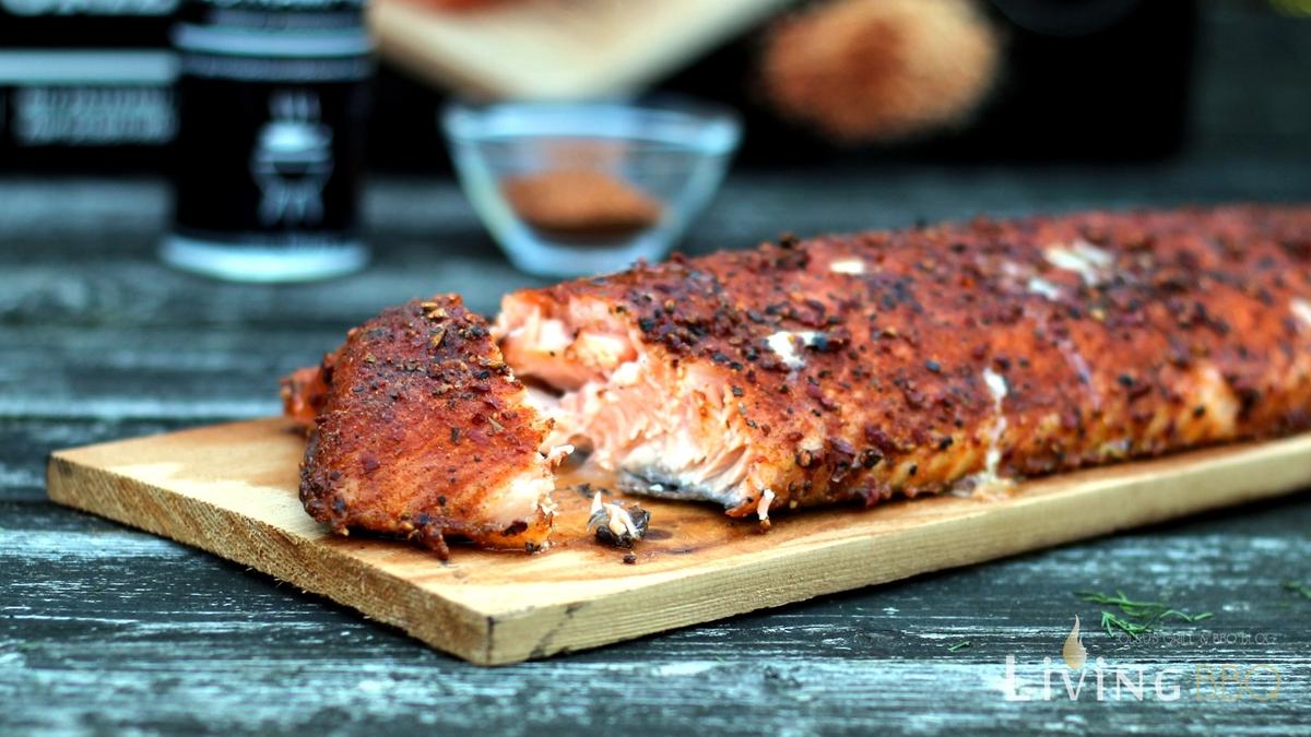 Rezeptbild: Ikarimi Lachs von der Zedernholzplanke