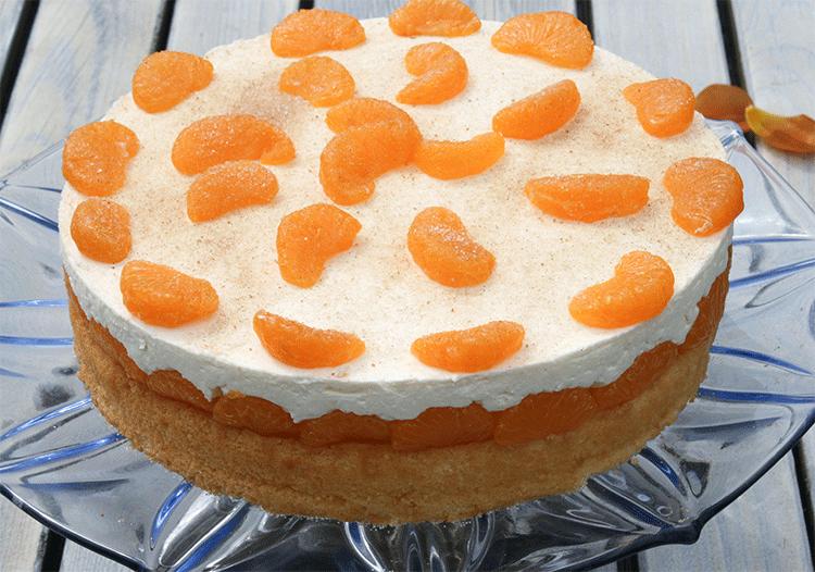 Rezeptbild: Mandarinen-Schmand-Torte
