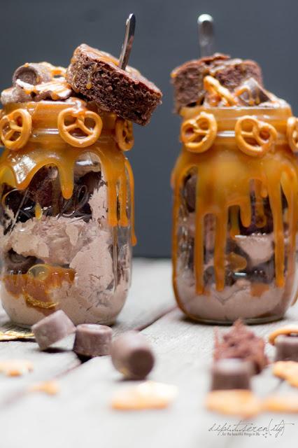 Rezeptbild: Brownie-Trifle mit Schoko-Sahne