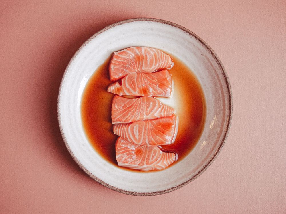 Rezeptbild: Lachs mit Ponzusauce und Fenchel-Citrus-Salat