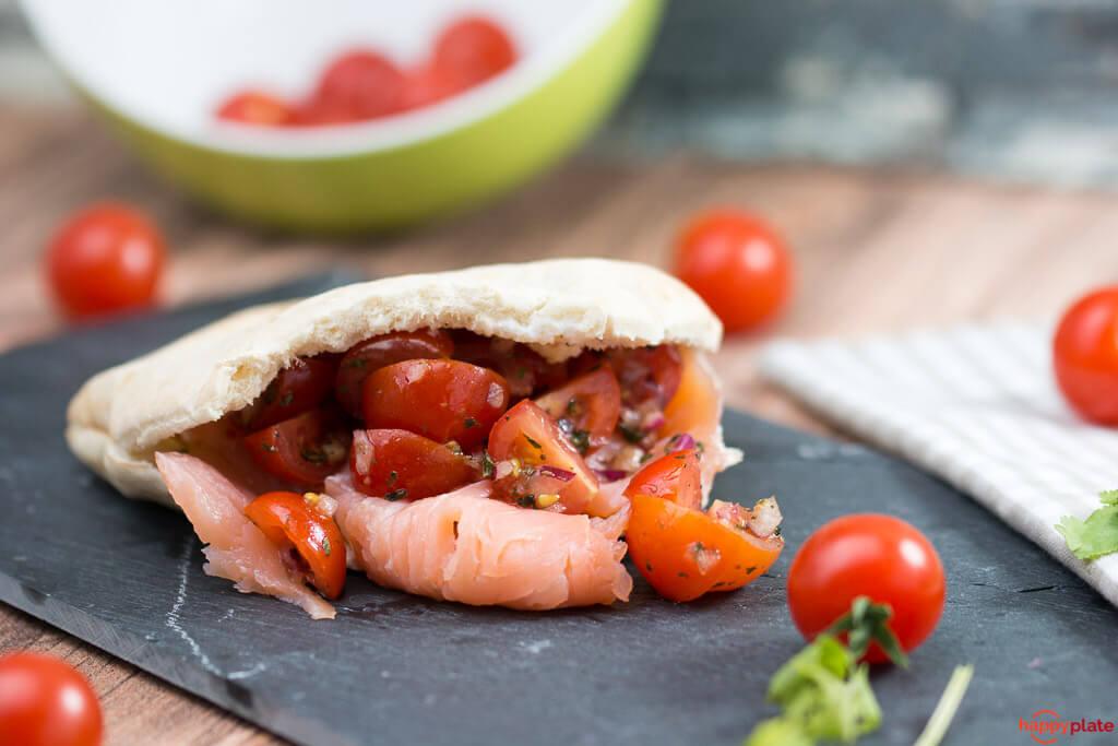 Rezeptbild: Lachs Pita