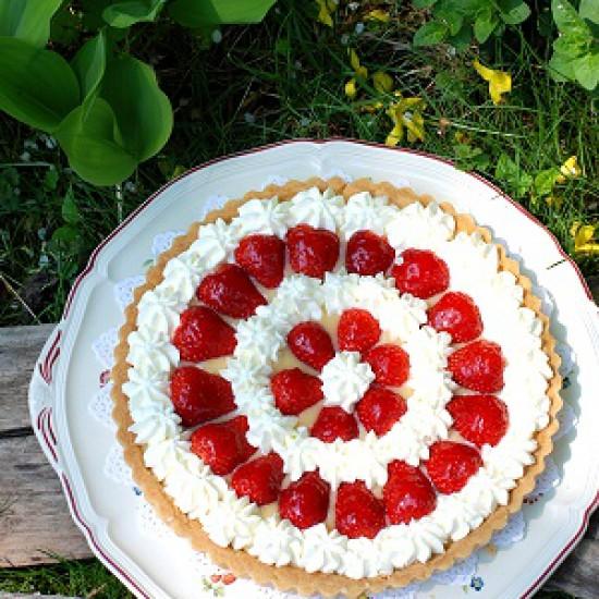 Rezeptbild: Erdbeer-Tarte mit Lemon Curd