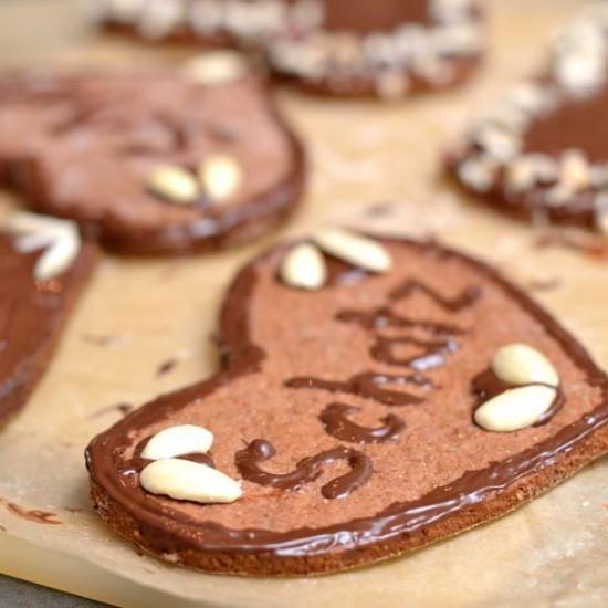 Rezeptbild: Vegane Lebkuchenherzen