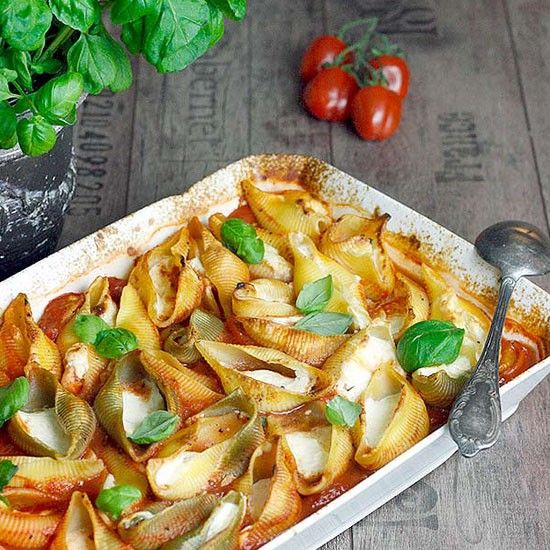 Rezeptbild: Pasta mit Schmortomaten und Ricotta