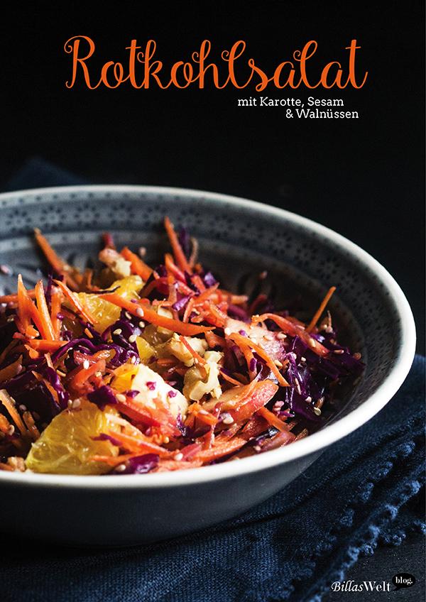 Rezeptbild: Rotkohlsalat... für die Gemüseexpedition