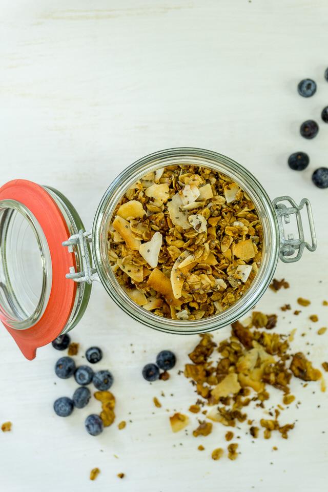 Rezeptbild: Granola ohne Zucker – Rezept für gesundes Müsli