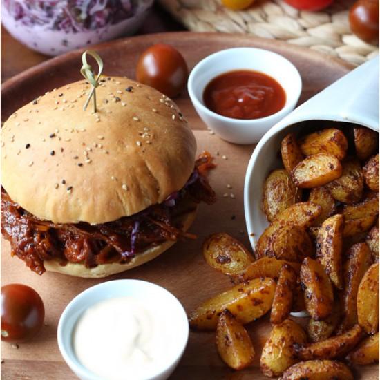 Rezeptbild: Pulled Pork BBQ Burger