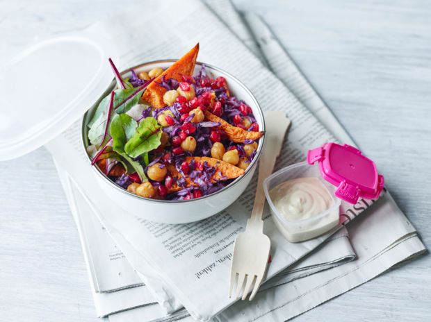 Rezeptbild: Buddah Bowl mit gerösteten Süßkartoffeln