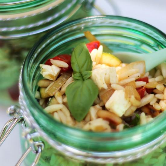 Rezeptbild: Orzo Nudelsalat