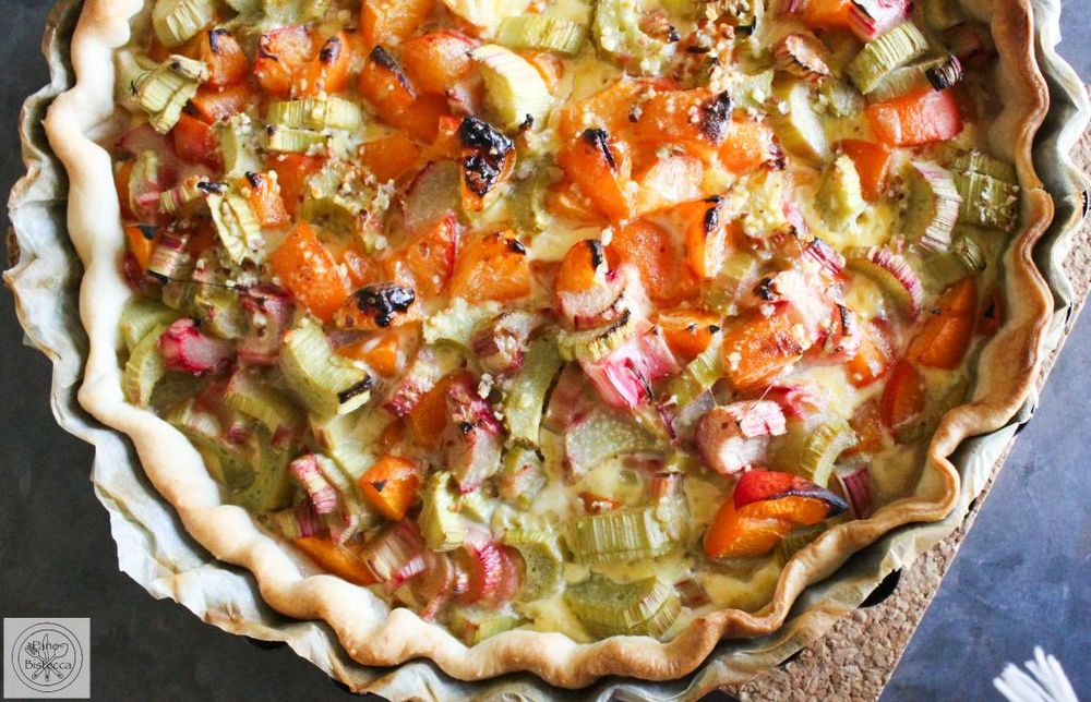 Rezeptbild: Rhabarber-Aprikosen Wähe
