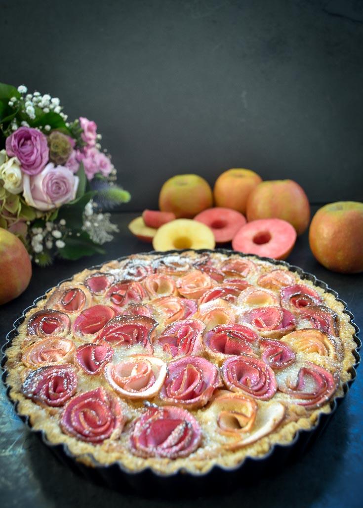 Rezeptbild: Apfelrosen Tarte