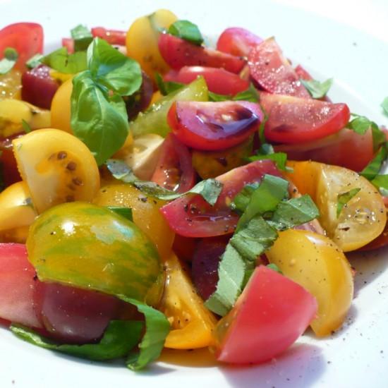Rezeptbild: Bunter Tomatensalat