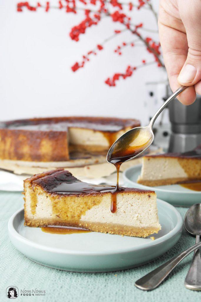 Rezeptbild: Kaffee Käsekuchen mit Espresso-Karamell