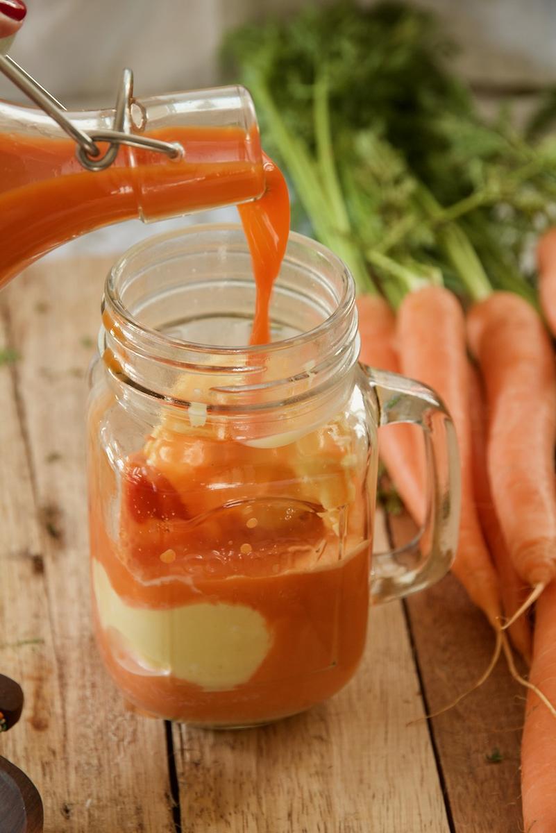 Rezeptbild: Ab Havij Bastani - Karottensaft Float