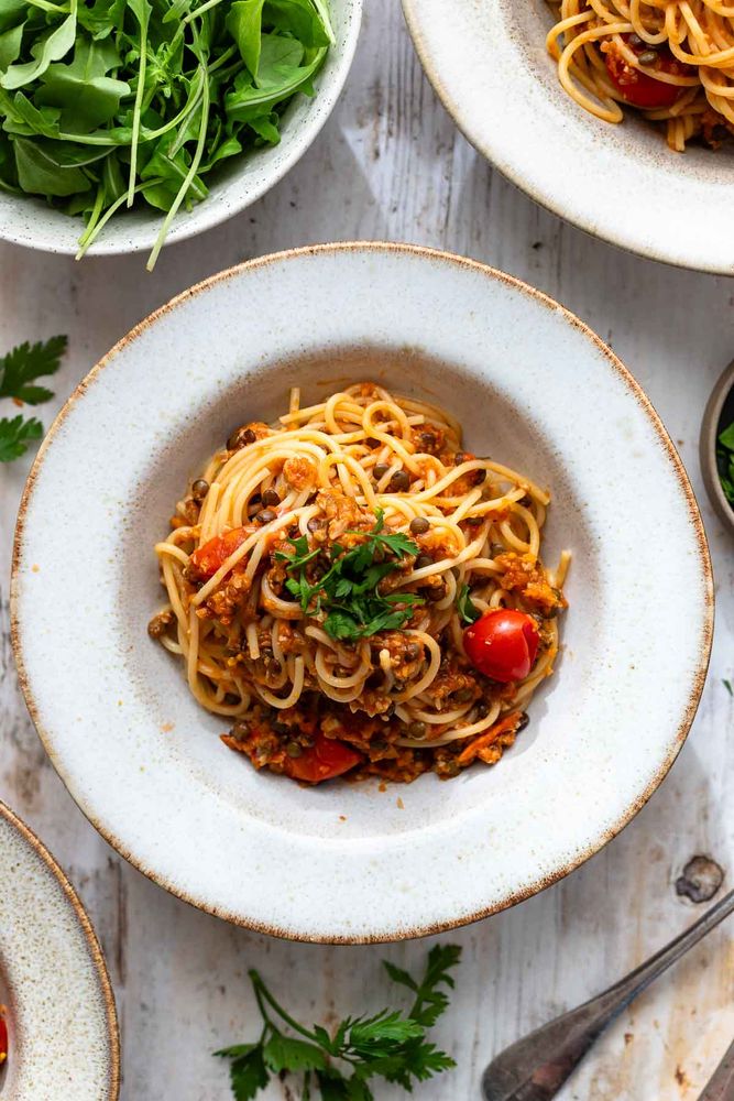 Rezeptbild: Vegane Bolognese Sauce Rezept