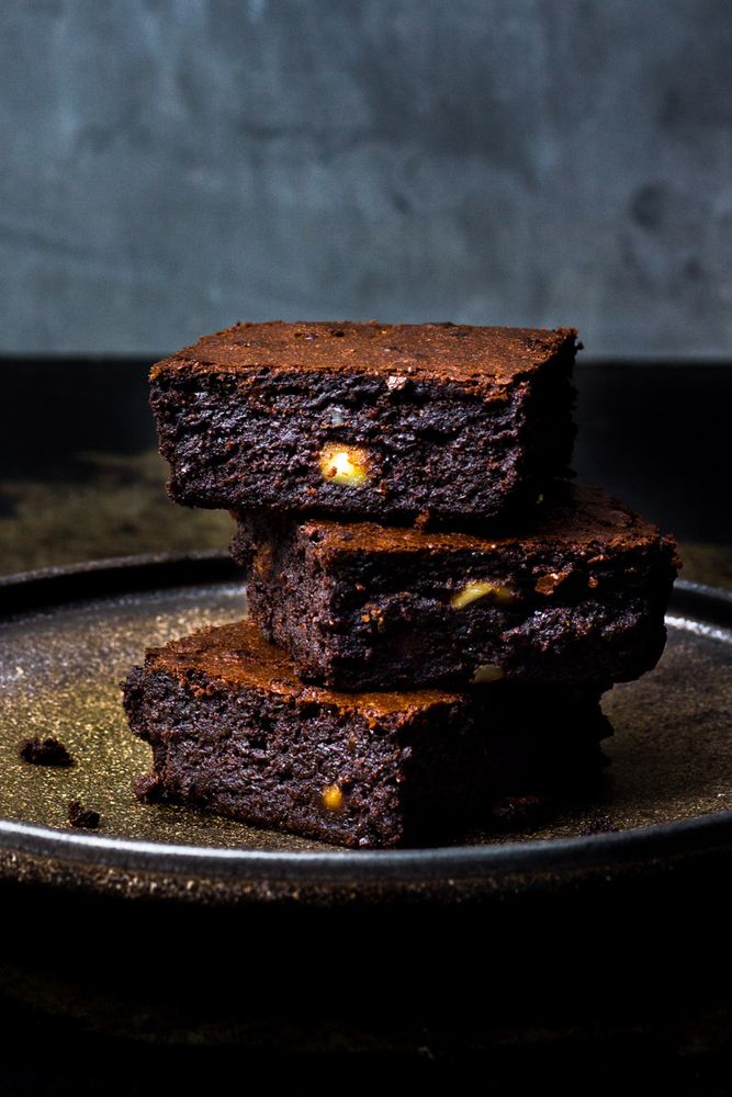 Rezeptbild: Double Chocolate Macadamia-Brownies