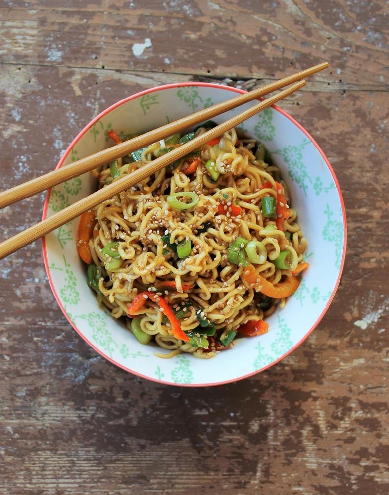 Rezeptbild: Einfache Sesamnudeln