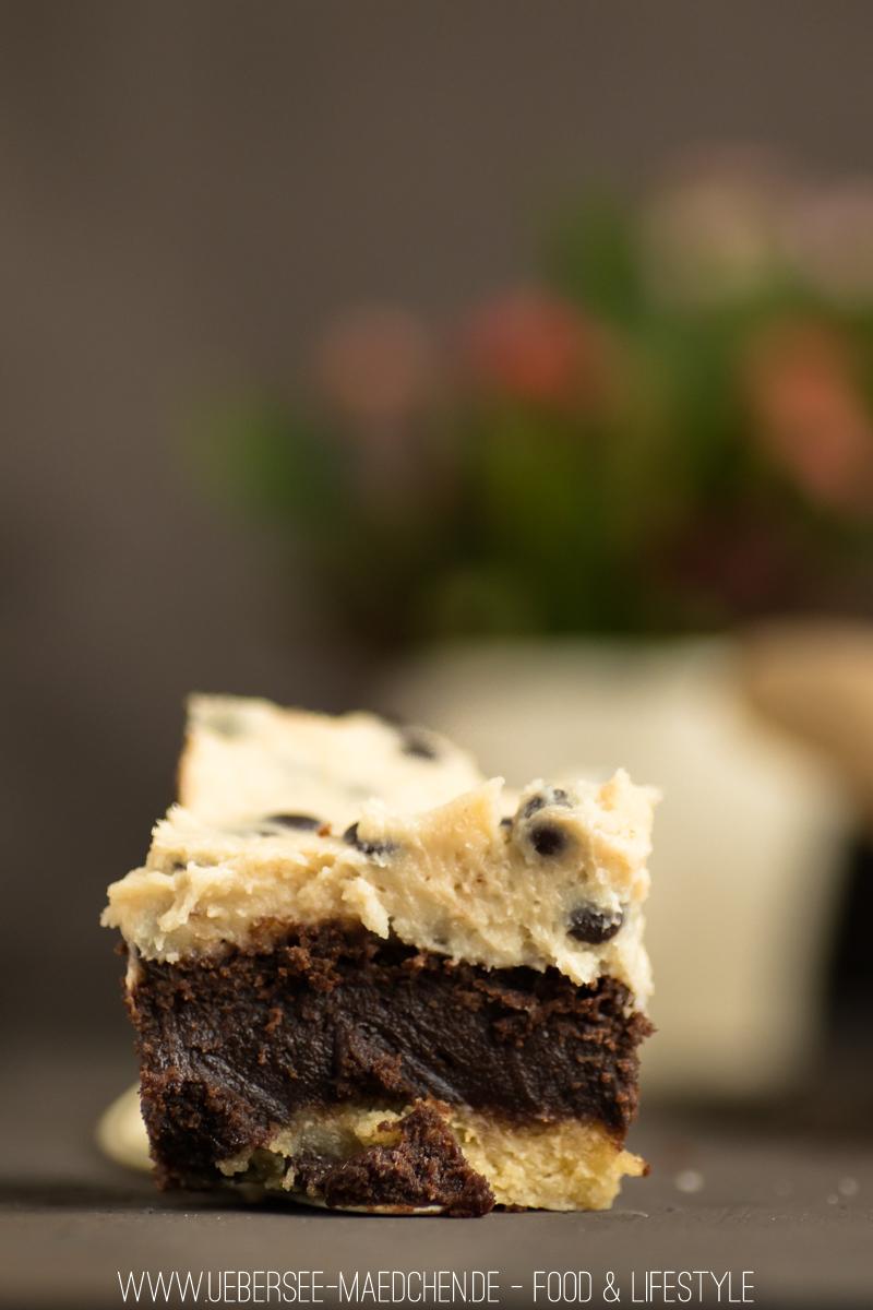 Rezeptbild: Cookiedough-Kuchen mit Keksteig