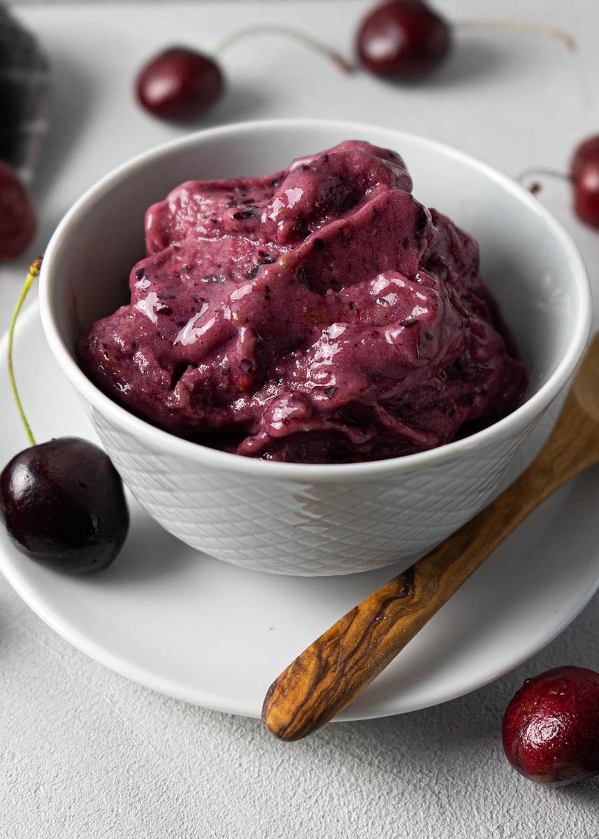 Rezeptbild: Gesundes Kirschen Nicecream