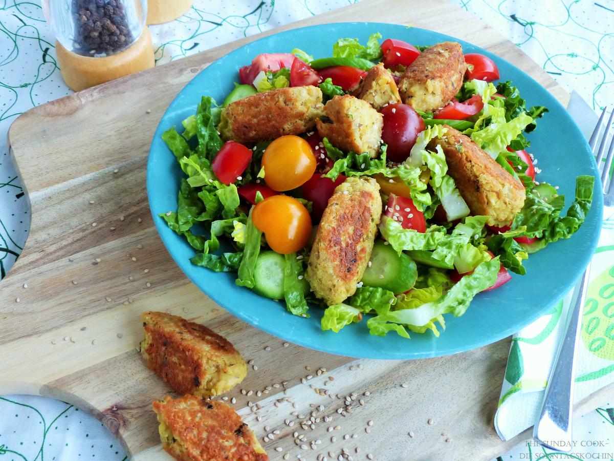 Rezeptbild: Kichererbsen-Ziegenkäsemousse-Nockerln 