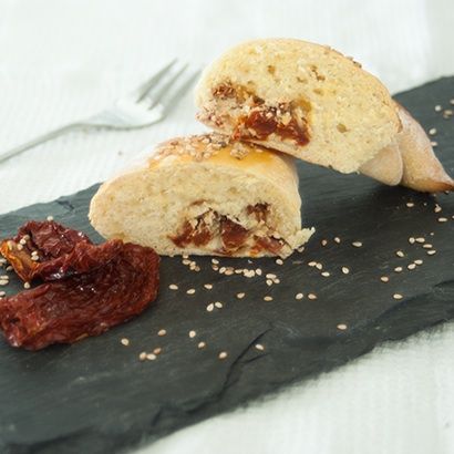 Rezeptbild: Herzhaft gefüllte Hefecroissants