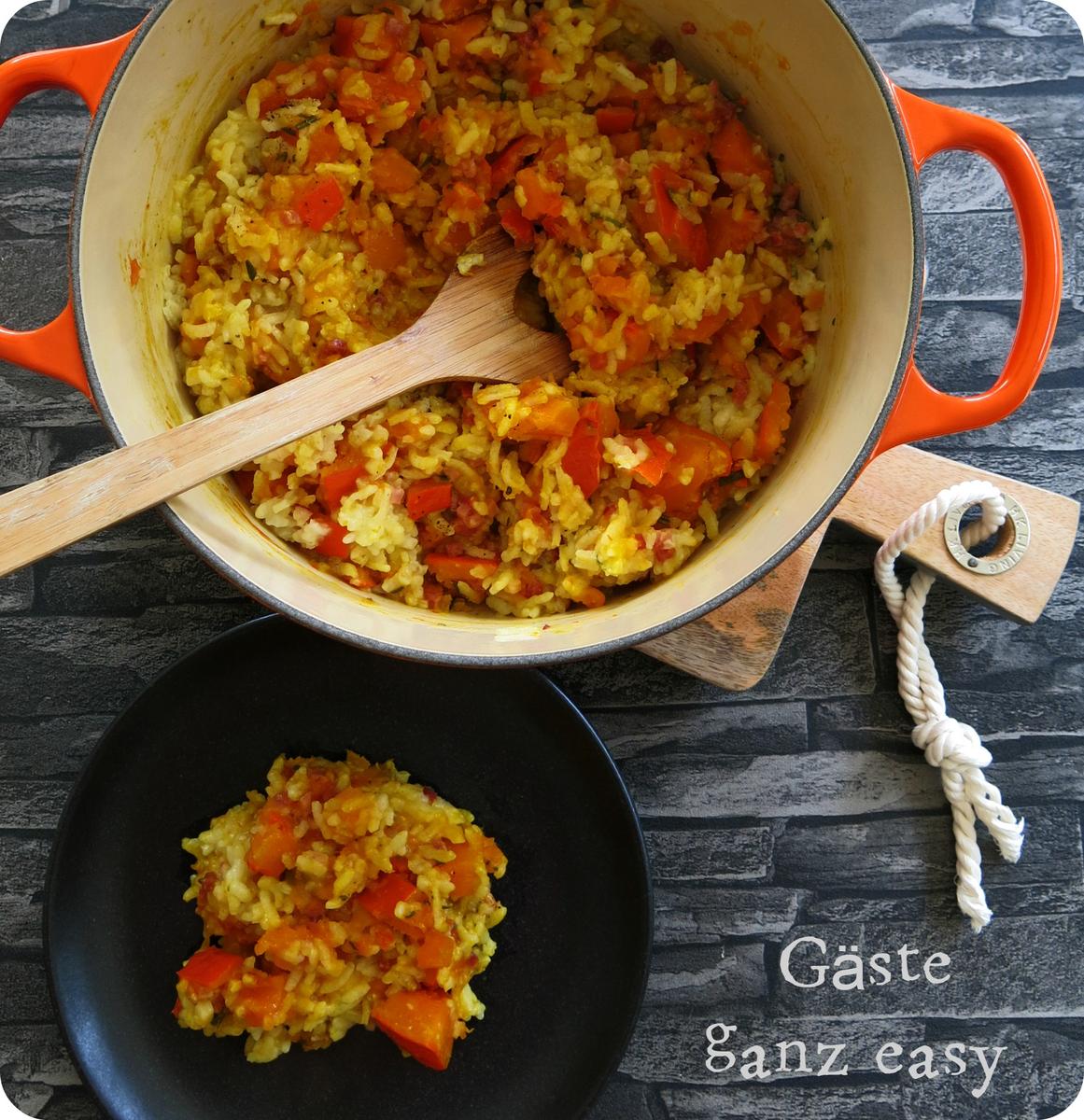 Rezeptbild: Kürbisrisotto aus dem Ofen