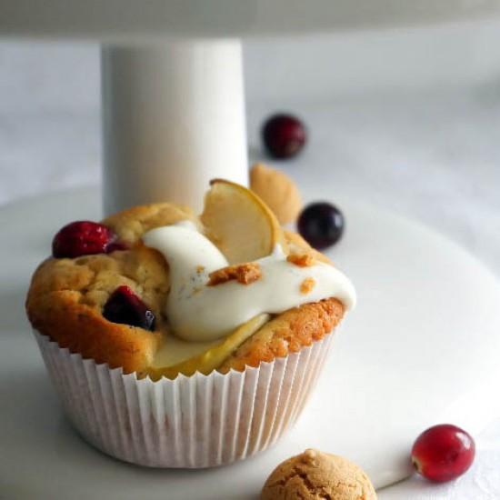 Rezeptbild: Bratapfel-Cranberry-Törtchen